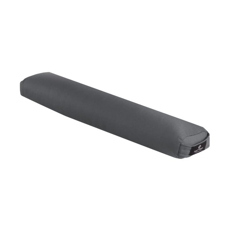 Hugger Mugger Pranayama Yoga Bolster - Gray - Very Firm, Use Under Length of Spine for Deeper Breathing or Under Ankles, Handmade in The USA - Image 1